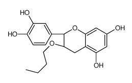 (2R,3S)-3-butoxy-2-(3,4-dihydroxyphenyl)-3,4-dihydro-2H-chromene-5,7-diol Structure