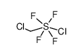 cis-(Chlormethyl)schwefelchloridtetrafluorid Structure