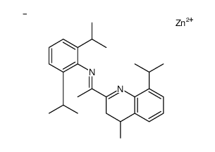 zinc,2-N,3-N-bis[2,6-di(propan-2-yl)phenyl]butane-2,3-diimine,carbanide Structure