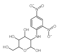 3-[(2,4-dinitrophenyl)amino]-6-(hydroxymethyl)oxane-2,4,5-triol结构式