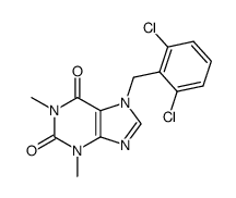 7-(2,6-dichloro-benzyl)-1,3-dimethyl-3,7-dihydro-purine-2,6-dione Structure