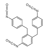 4-isocyanato-1,2-bis[(4-isocyanatophenyl)methyl]benzene结构式