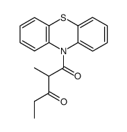 2-methyl-1-(10H-phenothiazin-10-yl)pentane-1,3-dione Structure