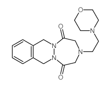 3-(2-(4-Morpholinyl)ethyl)-3,4,7,12-tetrahydro-1H-(1,2,5)triazepino(1,2-b)phthalazine-1,5(2H)-dione结构式