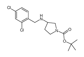 tert-butyl (3S)-3-[(2,4-dichlorophenyl)methylamino]pyrrolidine-1-carboxylate Structure