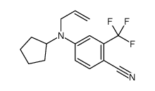 4-[cyclopentyl(prop-2-enyl)amino]-2-(trifluoromethyl)benzonitrile Structure