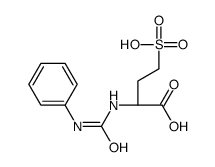 (2R)-2-(phenylcarbamoylamino)-4-sulfobutanoic acid Structure