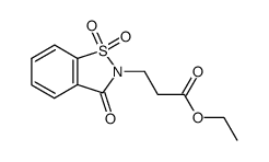 2-(2'-Ethoxycarbonylethyl)-saccharin结构式