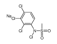 sodium chloro-N-(3,,-trichlorophenyl)methanesulphonamidate结构式