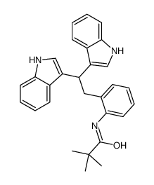 N-[2-[2,2-bis(1H-indol-3-yl)ethyl]phenyl]-2,2-dimethylpropanamide Structure