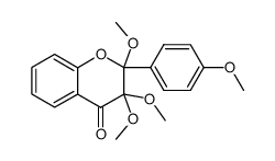 2,3,3,4'-tetramethoxyflavan-4-one Structure