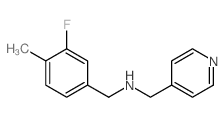 (3-Fluoro-4-methylbenzyl)(pyridin-4-ylmethyl)amine结构式