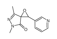 5,7-dimethyl-2-pyridin-3-yl-1-oxa-5,6-diazaspiro[2.4]hept-6-en-4-one Structure