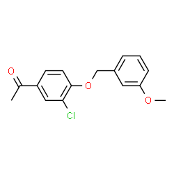 1-(3-CHLORO-4-[(3-METHOXYBENZYL)OXY]PHENYL)-1-ETHANONE结构式