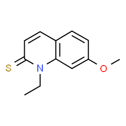 2(1H)-Quinolinethione,1-ethyl-7-methoxy-结构式