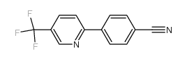 4-(5-(三氟甲基)吡啶-2-基)苯甲腈结构式