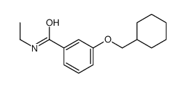 3-(cyclohexylmethoxy)-N-ethylbenzamide Structure