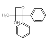 3-methyl-2,2-diphenyl-oxetan-3-ol结构式