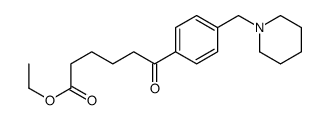 ETHYL 6-OXO-6-[4-(PIPERIDINOMETHYL)PHENYL]HEXANOATE Structure