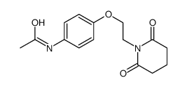 N-[4-[2-(2,6-dioxopiperidin-1-yl)ethoxy]phenyl]acetamide结构式