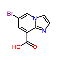 6-Bromoimidazo[1,2-a]pyridine-8-carboxylic acid structure