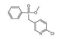 2-chloro-5-[[methoxy(phenyl)phosphoryl]methyl]pyridine Structure