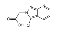 2-(3-chloropyrazolo[3,4-b]pyridin-2-yl)acetic acid结构式