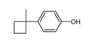 4-(1-methylcyclobutyl)phenol结构式