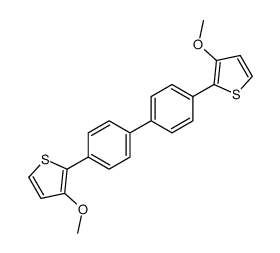 3-methoxy-2-[4-[4-(3-methoxythiophen-2-yl)phenyl]phenyl]thiophene结构式