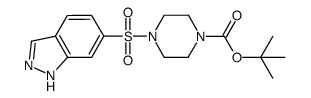 4-(1H-indazole-6-sulfonyl)-piperazine-1-carboxylic acid tert-butyl ester结构式