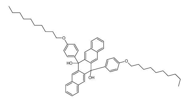 6,13-bis(4-decoxyphenyl)pentacene-6,13-diol Structure