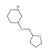 3-(Tetrahydro-2-furanylmethoxy)piperidine结构式