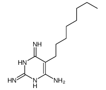 5-octylpyrimidine-2,4,6-triamine Structure