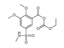 ethoxycarbonyl 2,3-dimethoxy-5-(methylsulfamoyl)benzoate Structure