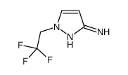 1-(2,2,2-trifluoroethyl)pyrazol-3-amine结构式