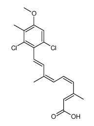 9-(2,6-dichloro-4-methoxy-3-methylphenyl)-3,7-dimethylnona-2,4,6,8-tetraenoic acid结构式