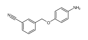 Benzonitrile, 3-[(4-aminophenoxy)methyl] Structure